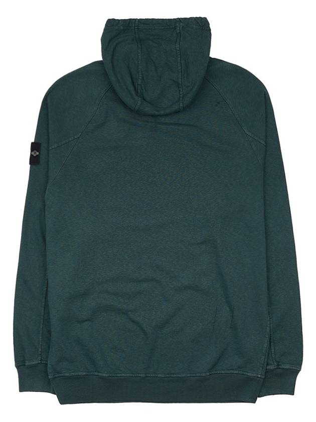 Men's Waffen Patch OLD Treatment Cotton Hoodie Green - STONE ISLAND - BALAAN 3