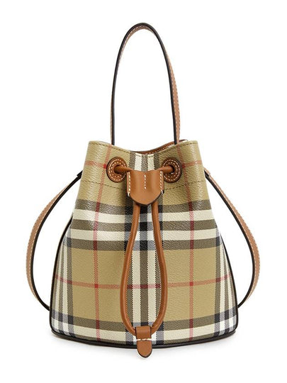 Check Bucket Bag Beige - BURBERRY - BALAAN 2