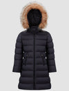 Girls Abelle Hooded Shearling Down Jacket Royal Blue J29541C000185968E742 - MONCLER - BALAAN 1