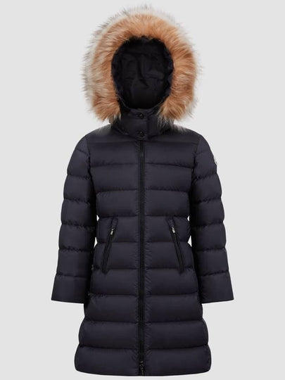 Kids Abelle Hooded Shearling Down Jacket Royal Blue - MONCLER - BALAAN 2