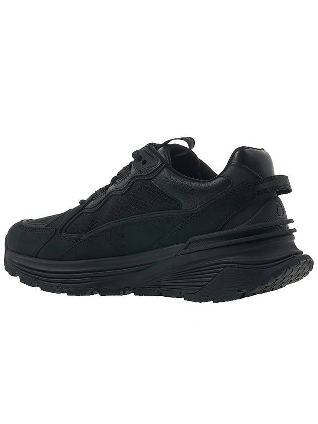 Light Suede Runner Low Top Sneakers Black - MONCLER - BALAAN 4