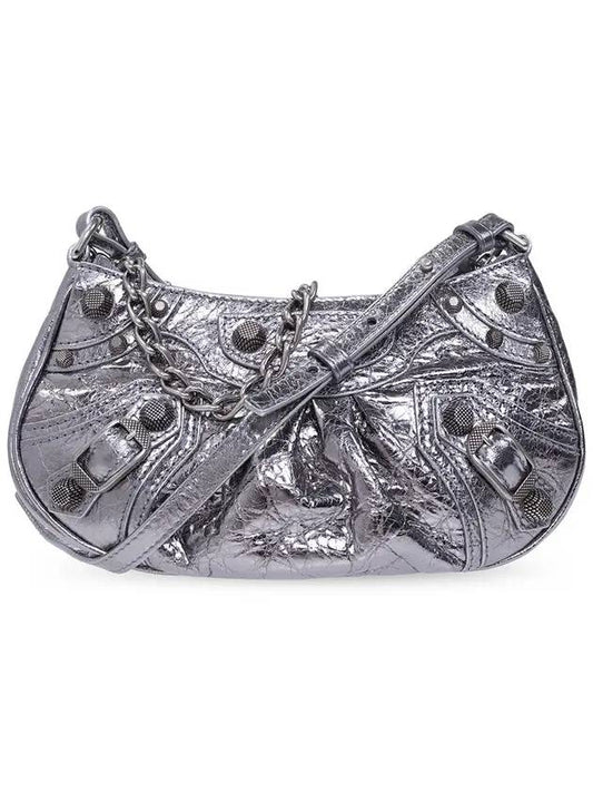 Women's Le Cagole Mini Shoulder Bag Silver - BALENCIAGA - BALAAN 1