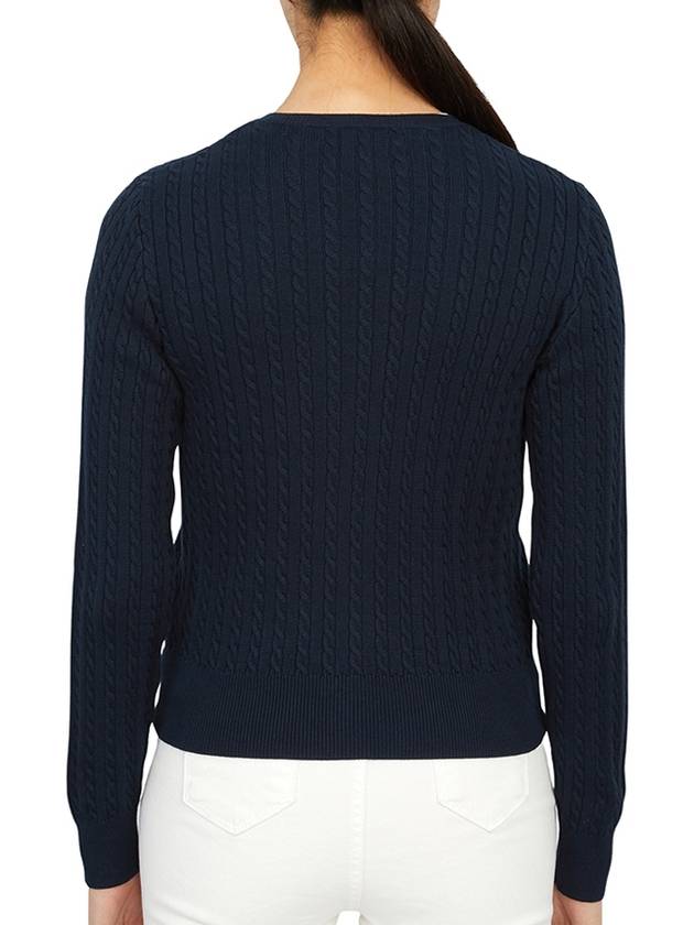 Mini Cable Cotton Cardigan Navy - POLO RALPH LAUREN - BALAAN 6