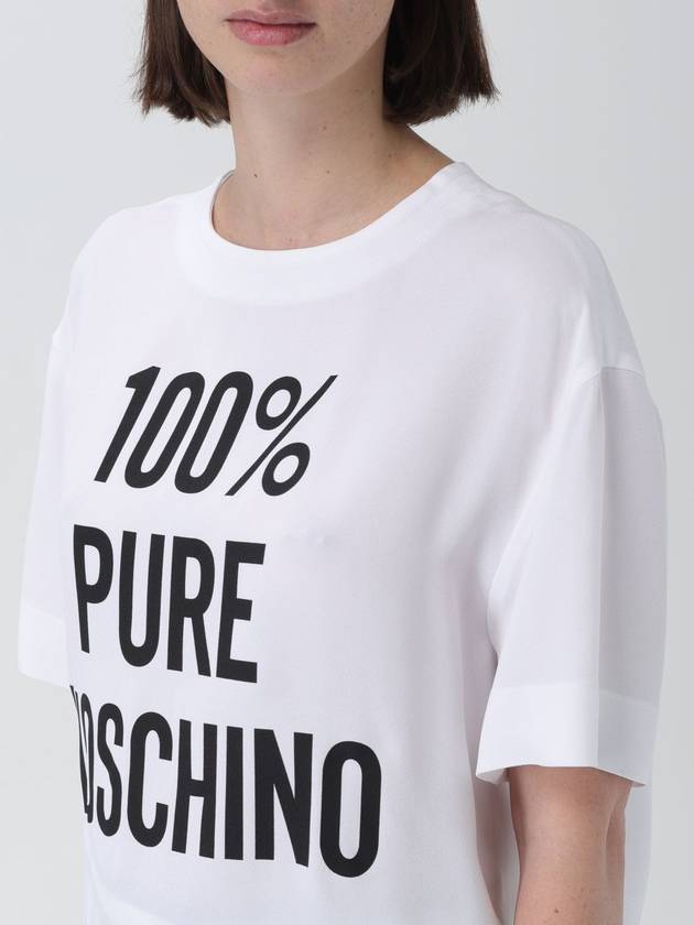 T-shirt Moschino Couture in misto viscosa con logo - MOSCHINO - BALAAN 4