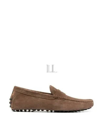 Men's Suede Gommino Driving Shoes Brown - TOD'S - BALAAN 2