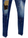 Skater Painting Slim Jeans Blue - DSQUARED2 - BALAAN 5