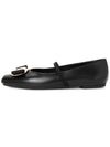 New Bara Ballerina Women's Flat Shoes ZINA NERO 0768868 Foot C - SALVATORE FERRAGAMO - BALAAN 3