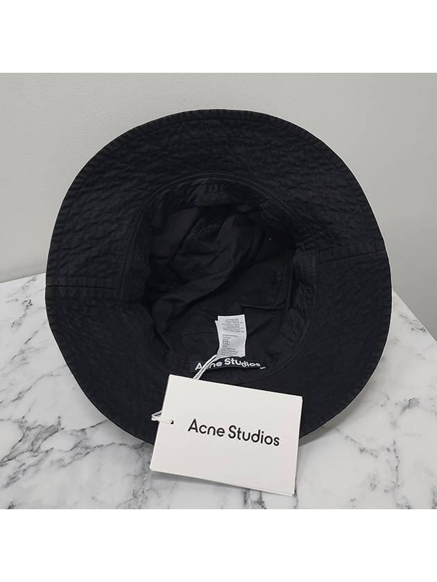 Micro Face Patch Bucket Hat Black - ACNE STUDIOS - BALAAN 9