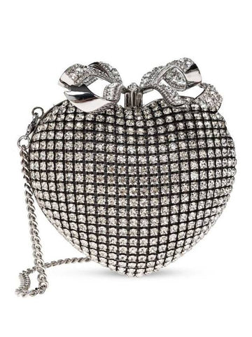 Self-Portrait Heart Clutch With Rhinestones - SELF PORTRAIT - BALAAN 1