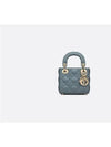 Lady Cannage Lambskin Micro Bag Cloud Blue - DIOR - BALAAN.