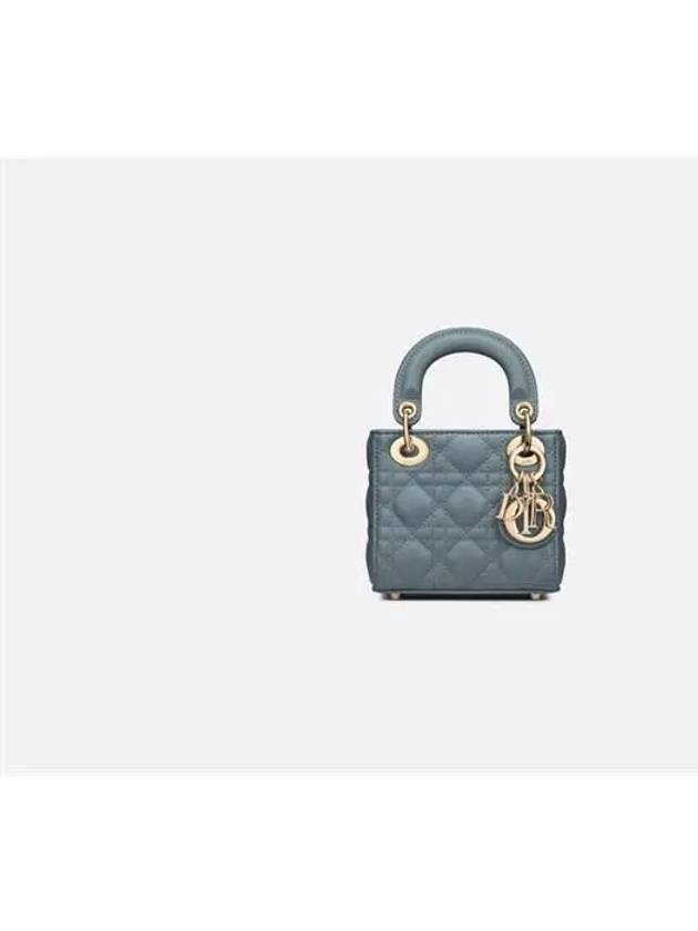 Micro Lady Cannage Lambskin Mini Bag Cloud Blue - DIOR - BALAAN 2