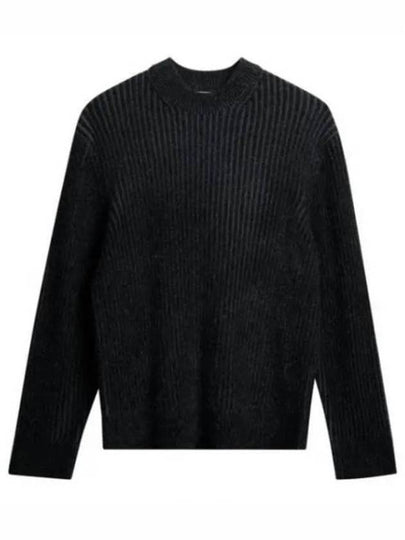 Men's Twain Plated Knit Sweater Black - J.LINDEBERG - BALAAN 2