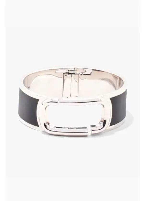 J Marc Lg Enamel Hinge Bangle BlackSilver MBEFM23002BKX - MARC JACOBS - BALAAN 1