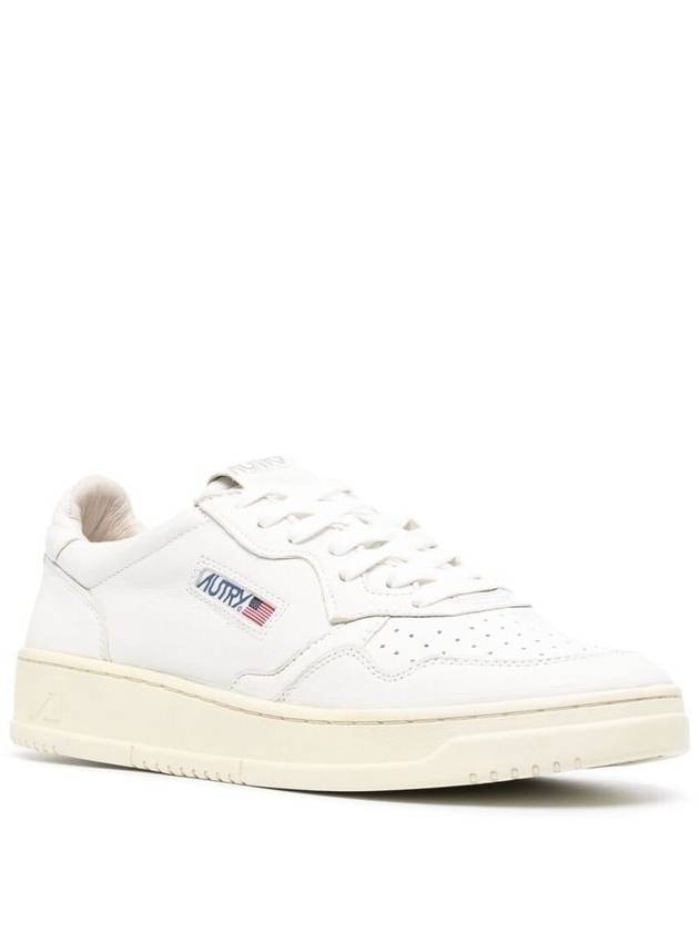 Medalist Goatskin Low Top Sneakers White - AUTRY - BALAAN 5