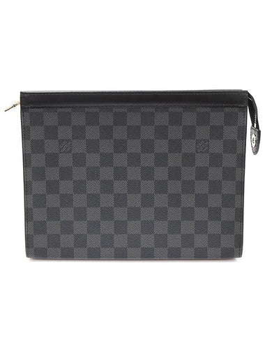 N41696 Damier Graphite Canvas Pochette Voyage MM Clutch - LOUIS VUITTON - BALAAN 1