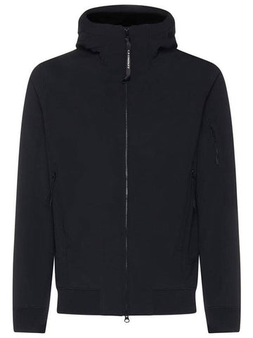 Lens Wappen Patch Zip Up Hoodie Black - CP COMPANY - BALAAN 1