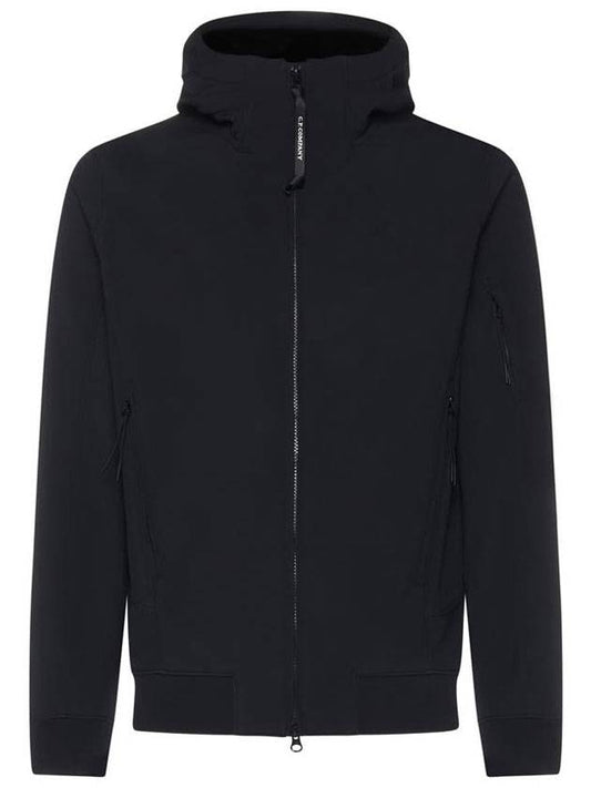 Lens Wappen Patch Zip Up Hoodie Black - CP COMPANY - BALAAN 1