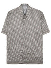 Oblique Short Sleeve Shirt Khaki - DIOR - BALAAN 2