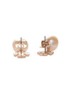 Kira Pearl Drop Earrings Champange Rose Gold - TORY BURCH - BALAAN 4