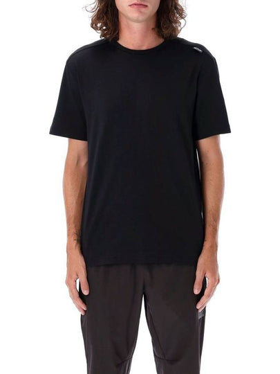 Logo series crew neck cotton short sleeve t shirt black - EMPORIO ARMANI - BALAAN 2