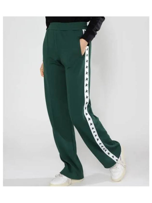 Side Star Logo Track Pants Green - GOLDEN GOOSE - BALAAN 2