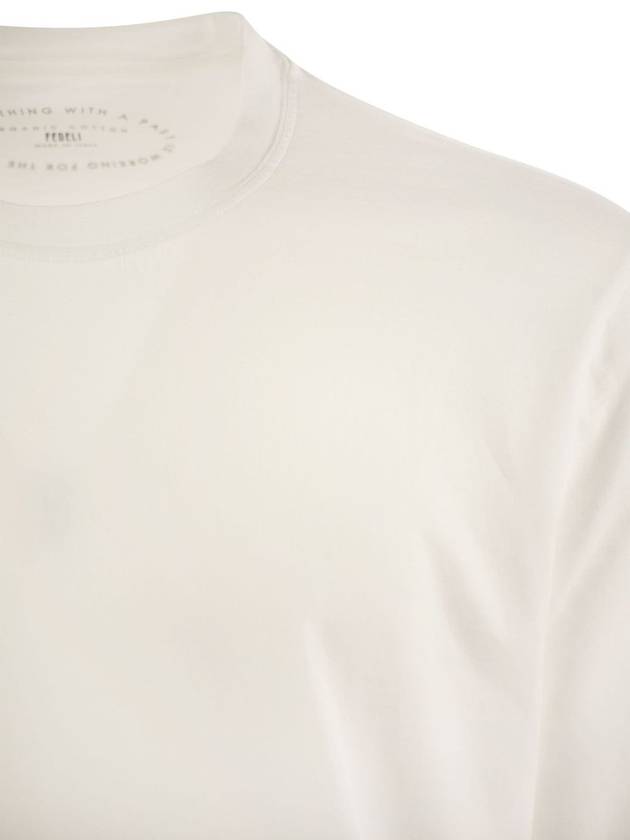 Giza cotton crew-neck T-shirt - FEDELI - BALAAN 4