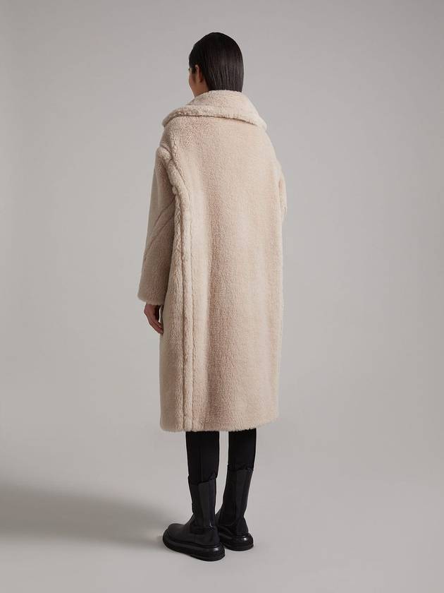 Tedgirl Double Breasted Shearling Coat Beige - MAX MARA - BALAAN 5