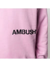 11th Anniversary Signature Logo Crew Neck Sweatshirt 12112067 PINK - AMBUSH - BALAAN 3