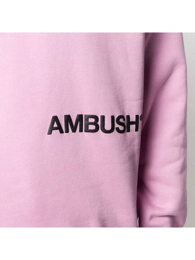 11th Anniversary Women's Logo Crew Neck Sweatshirt Pink 12112067 PINK - AMBUSH - BALAAN 3