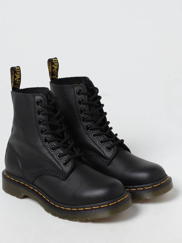 1460 Pascal Virginia Leather Lace Up Worker Boots Black - DR. MARTENS - BALAAN 3