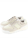 Suede Smooth Leather Low Top Sneakers White - TOD'S - BALAAN 2