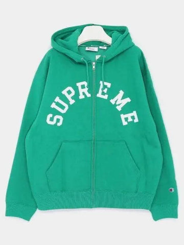 Champion Collaboration Hooded Zip up Men s Jacket SS24SW37 GREEN 1042899 - SUPREME - BALAAN 1