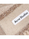 Logo Patch Fringe Muffler Brown - ACNE STUDIOS - BALAAN 5