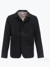 Men's Corduroy Button Up Cutaway Blazer Jacket Black - THOM BROWNE - BALAAN 2