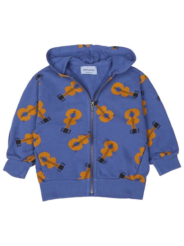 Kids Acoustic Guitar All-Over Hooded Jacket Blue - BOBO CHOSES - BALAAN 3