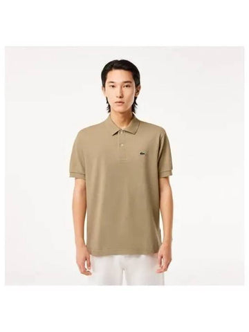 Men s Classic Fit Short Sleeve Polo Beige - LACOSTE - BALAAN 1