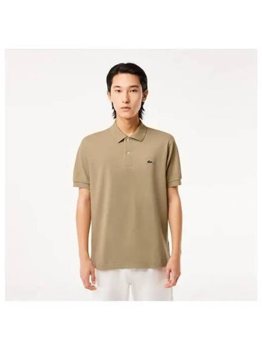 Men s Classic Fit Short Sleeve Polo Beige - LACOSTE - BALAAN 1