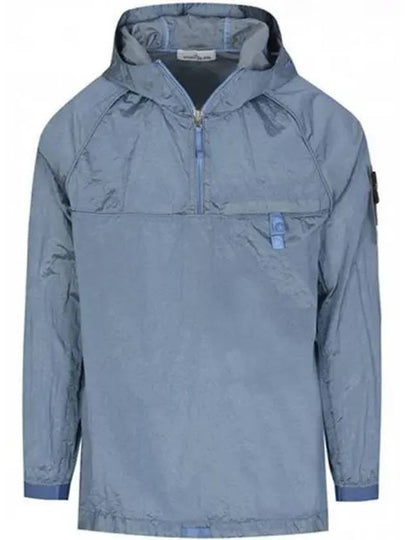 Men's Wappen Patch Metal Nylon Anorak Powder Blue - STONE ISLAND - BALAAN 2