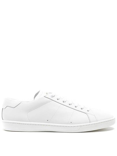 Signature Court Classic Leather Low Top Sneakers Off White - SAINT LAURENT - BALAAN 2