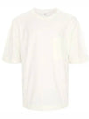 Boxy Short Sleeve T-Shirt Chalk - LEMAIRE - BALAAN 4