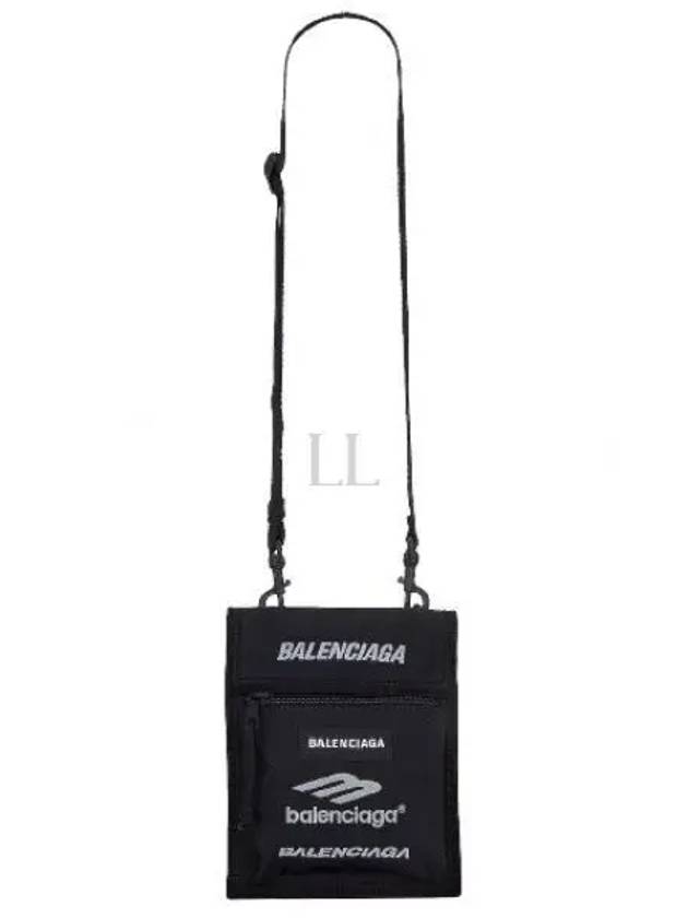 Explorer Small Logo Strap Cross Bag Black - BALENCIAGA - BALAAN 2