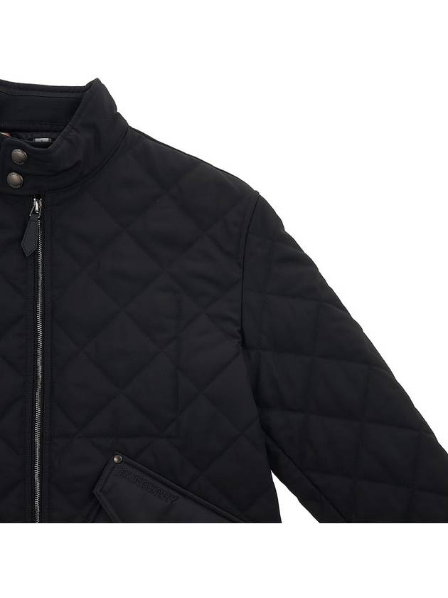 Diamond Quilted Thermoregulated Jacket Black - BURBERRY - BALAAN 5