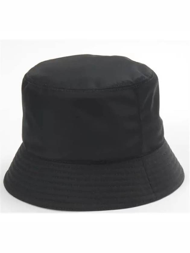 Re-Nylon Triangle Logo Bucket Hat Black - PRADA - BALAAN 3