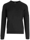 Lens Wappen Cotton Sweatshirt Black - CP COMPANY - BALAAN 2