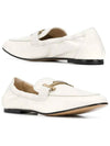 Women's Double T Leather Loafers White - TOD'S - BALAAN 3