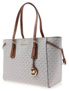 Voyager Medium Logo Shoulder Bag White - MICHAEL KORS - BALAAN 3