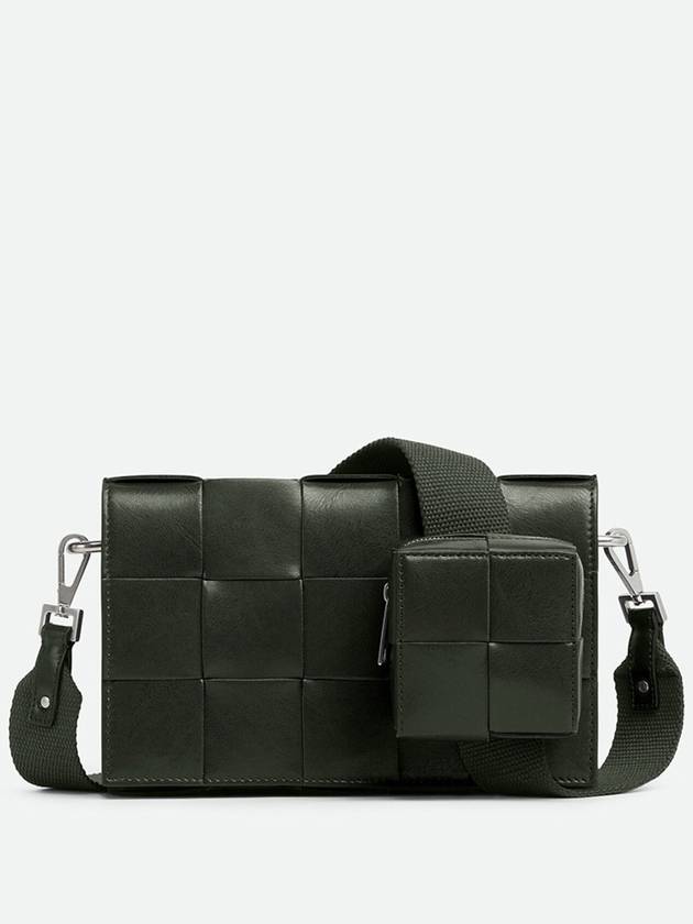 Cassette Versatile Strap Cross Bag Dark Green - BOTTEGA VENETA - BALAAN 3