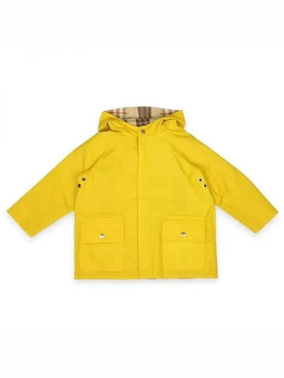 Kids Vintage Check Reversible Wind Jacket Yellow - BURBERRY - BALAAN 2