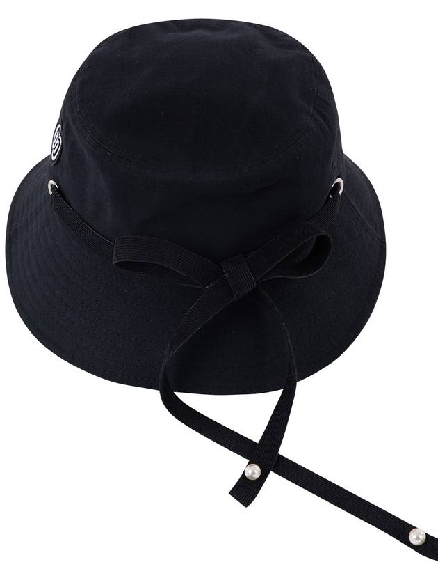 Golf Ribbon Decoration Black Bucket Hat DO6212AH82 - DOYOUKNOWMC GOLF WEAR - BALAAN 3