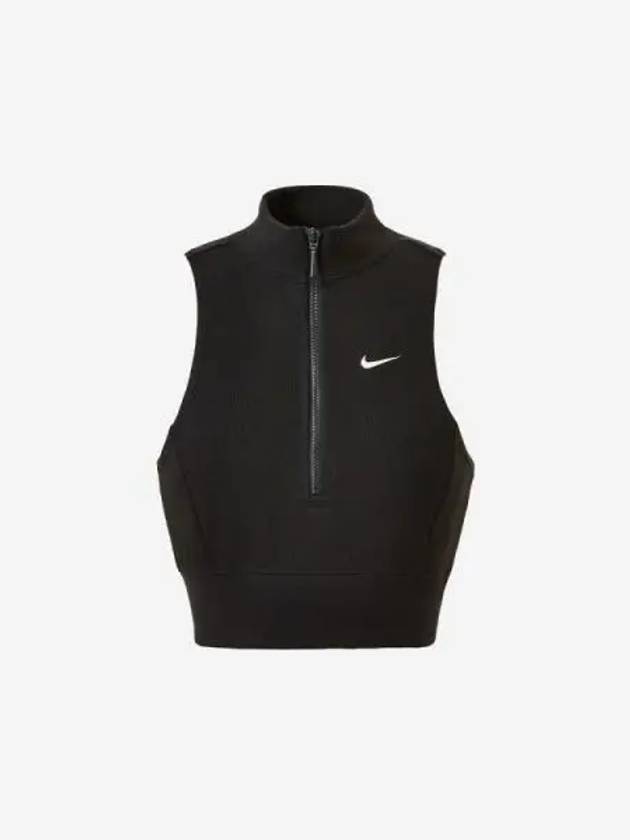 Women s Sportswear Chill Crop Half Zip Tank 010 - NIKE - BALAAN 1